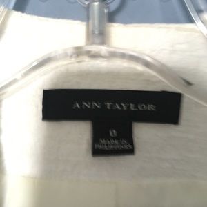Ann Taylor Ivory suit worn once. Size 0.